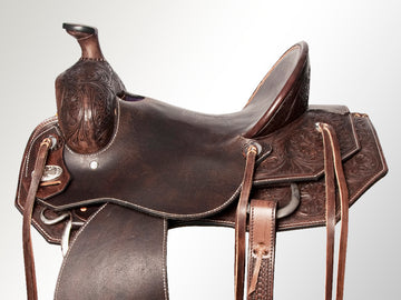 Western Horse Saddle Leather Ranch Roping Cowboy Hilason